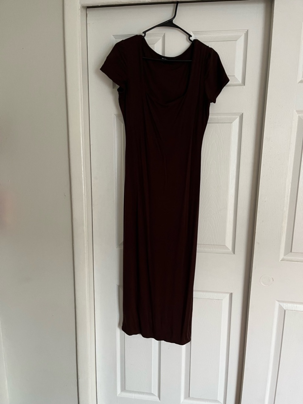 See You Monday Women's Short-Sleeve Maxi Dress Brown